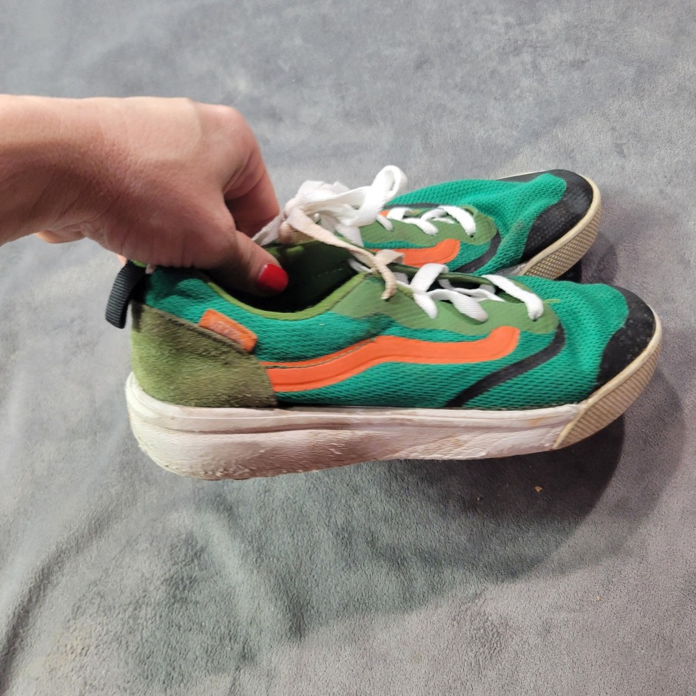 Vans UltraRange Green Orange Mesh Suede Sneakers Mens 3.0 Womens 4.5 4200056225